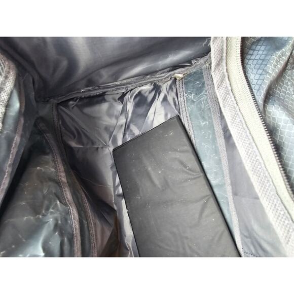 24" Protégé Carry On Travel Duffel Bag - Grey and Orange Gym Bag - Picture 12 of 12